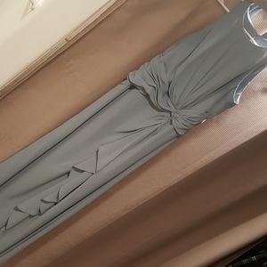 David's Bridal formal dress, Dusty Blue